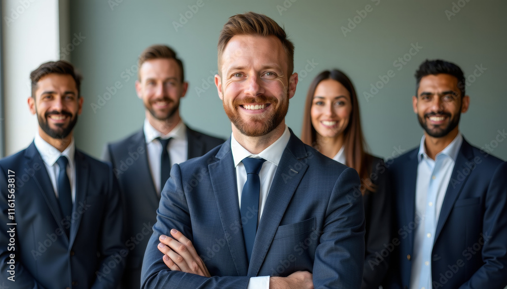 Confident Business Team Posing for a Photo Confident Business Team Posing for a Photo