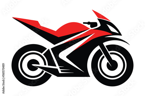 Sports bike vector art illustration