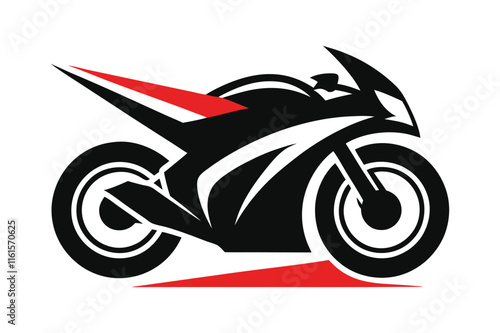 Sports bike vector art illustration photo