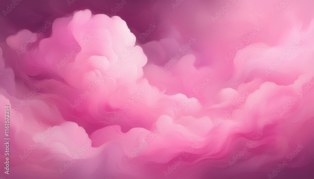 Fototapeta premium A soft, pink cloud-like background texture