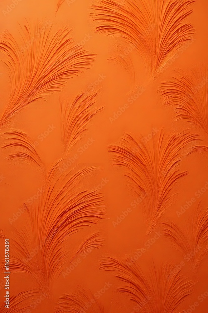 Textured Warmth: A Close-Up of Elegant Orange Wallpaper Featuring Intricate Leaf Patterns That Evoke Nature's Grace
Textured Warmth: A Close-Up of Elegant Orange Wallpaper Featuring Intricate Leaf Patterns That Evoke Nature's Grace