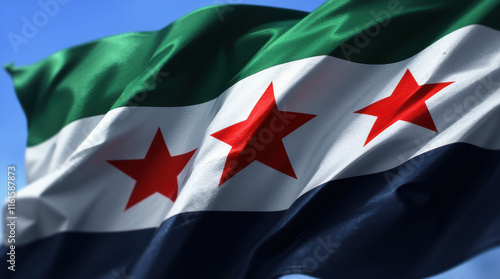 New Syrian Flag - Syria Flag, Flag of the Syrian Revolution 
