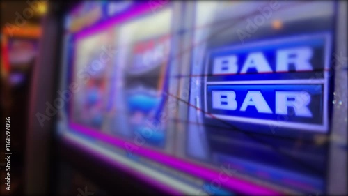 Slot machines in casino