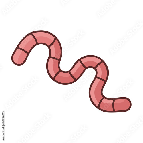 worm icon in pink