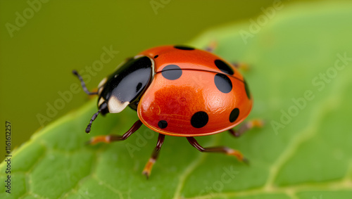 entomological study of ladybug's body structure