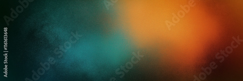 Abstract background blending teal and orange colors with subtle texture