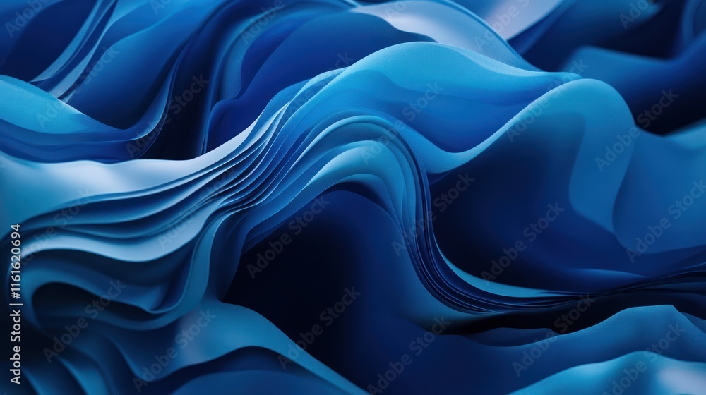 Obraz premium Layered blue cyberspace effects for creative branding.
