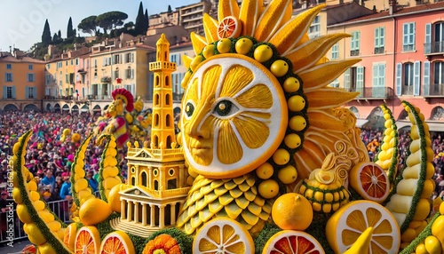 Menton city, Menton Festival, Menton Lemon Festival, Menton Festival sculptures, Fete du citron, Carnaval de Menton