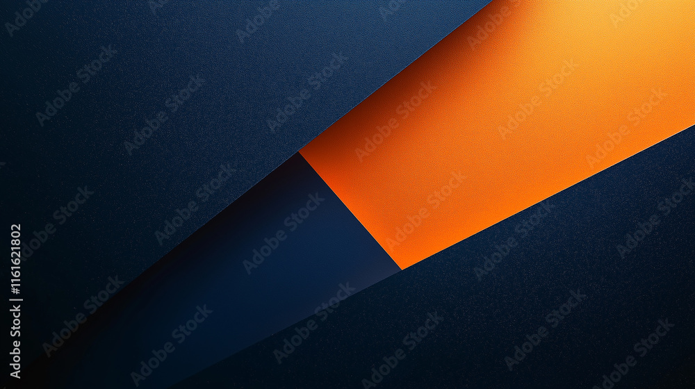 Abstract background with orange and dark blue overlapping paper sheets Abstract background with orange and dark blue overlapping paper sheets