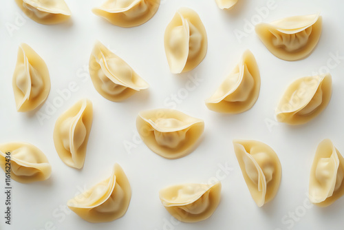 Wildcard-filled Dumplings on clean white surface, photo