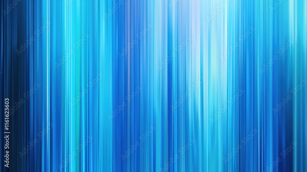 Obraz premium photograph of Blue neon glowing stripes abstract modern motion background telephoto lens summer daylight cool color
