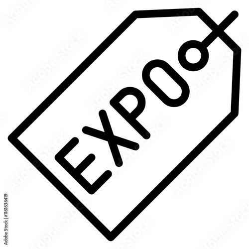 Stylish Expo Tag Icon for Events