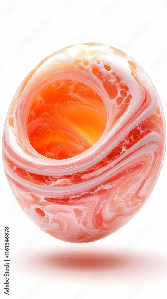 Abstract Swirling Orb, Red and Orange Hues with Intricate Veins, Creating a Mesmerizing Visual Experience of Dynamic Energy. Abstract Swirling Orb, Red and Orange Hues with Intricate Veins, Creating a Mesmerizing Visual Experience of Dynamic Energy.
