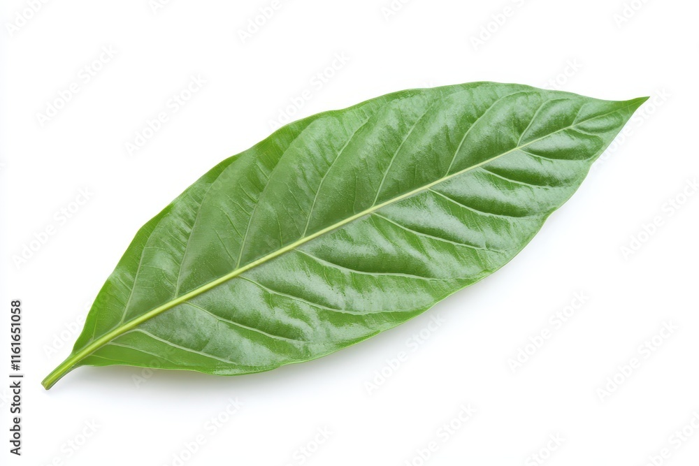 Obraz premium Isolated tropical leaf on white