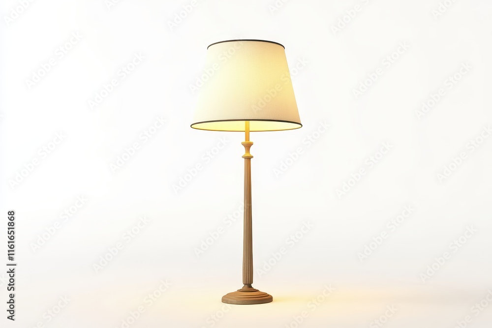 lamp standing alone on a white backdrop lamp standing alone on a white backdrop