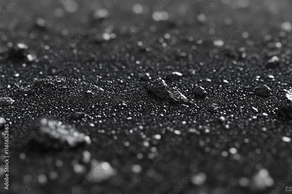 Close-up of water droplets on dark textured surface. Close-up of water droplets on dark textured surface.