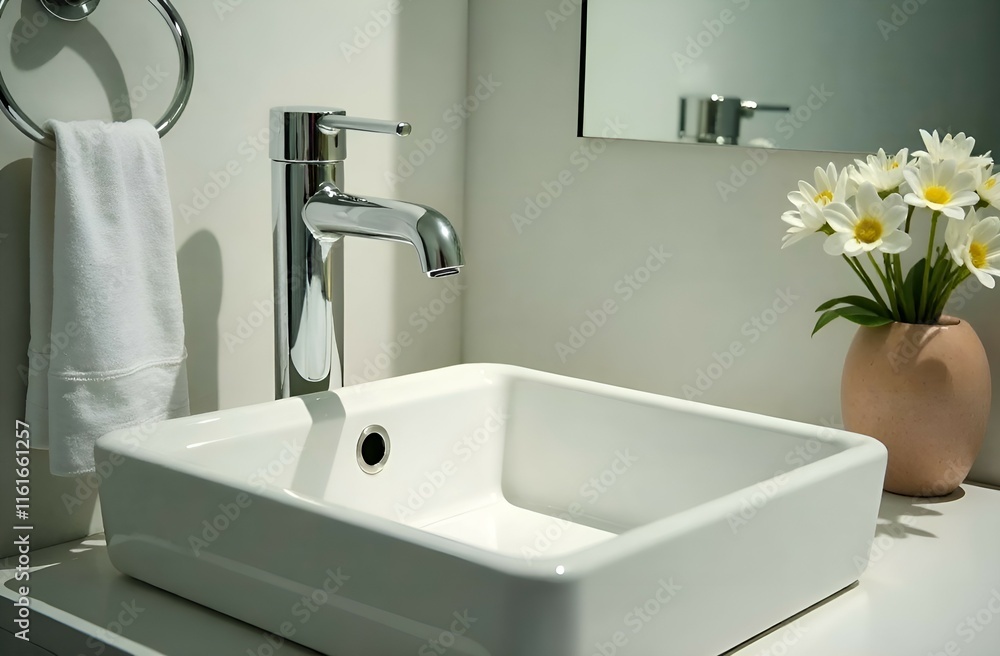 Fototapeta premium bathroom interior in bright colors