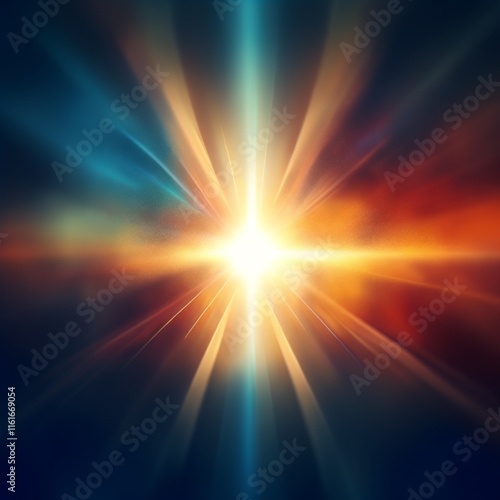 background with rays