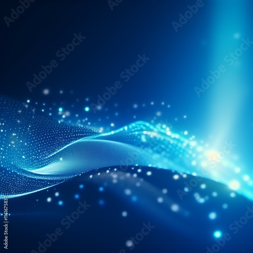 abstract blue background with stars