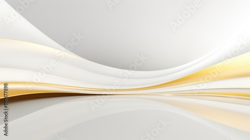 Fototapeta Naklejka Na Ścianę i Meble -  ree abstract white background minimal futuristic architectural space wallpaper