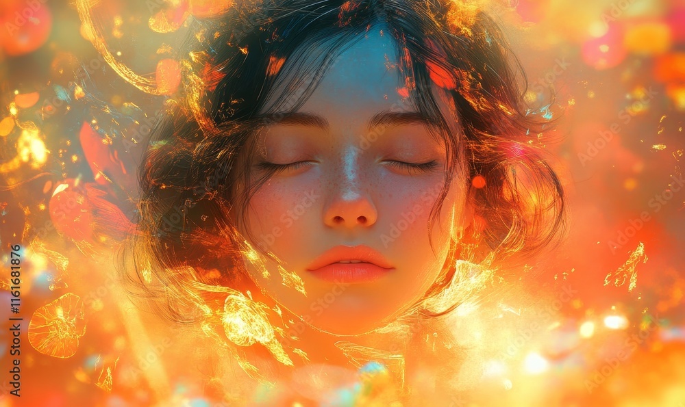 vibrant hues shift into luminous, radiant digital compositions., Generative AI vibrant hues shift into luminous, radiant digital compositions., Generative AI