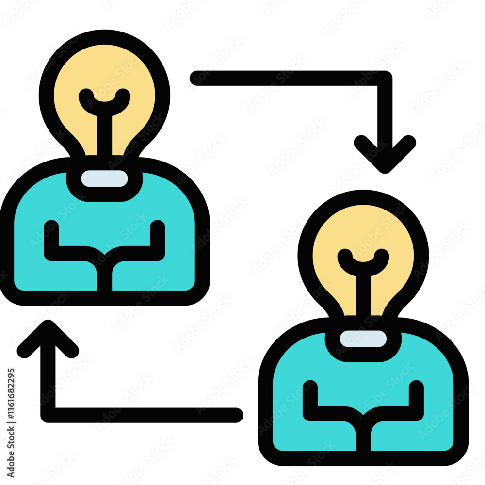 Obraz premium Knowledge Transfer Icon