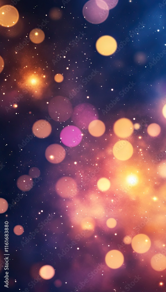 A vibrant abstract background with colorful bokeh lights and a cosmic feel. A vibrant abstract background with colorful bokeh lights and a cosmic feel.