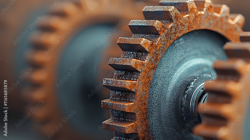 An Abstract Representation of Gears Grinding to a Halt, Evoking Themes of Disruption and Change. Lazy Economy Concept An Abstract Representation of Gears Grinding to a Halt, Evoking Themes of Disruption and Change. Lazy Economy Concept