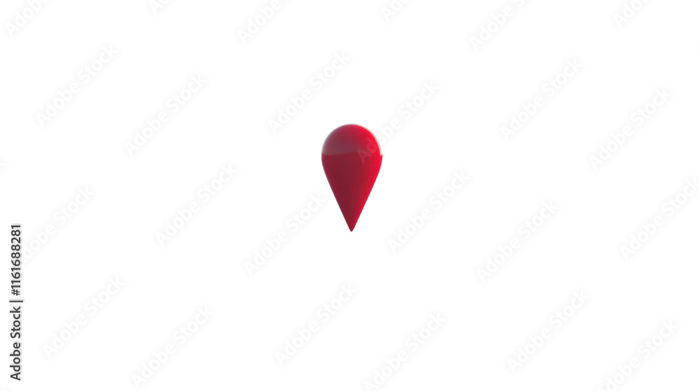 Fototapeta premium Location pin, transparent background