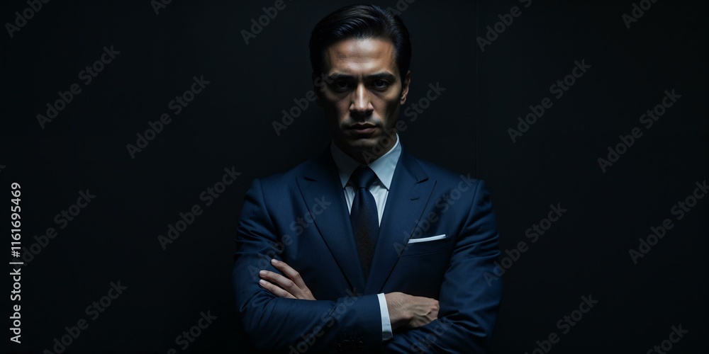 moody portrait featuring a man in a formal setting moody portrait featuring a man in a formal setting