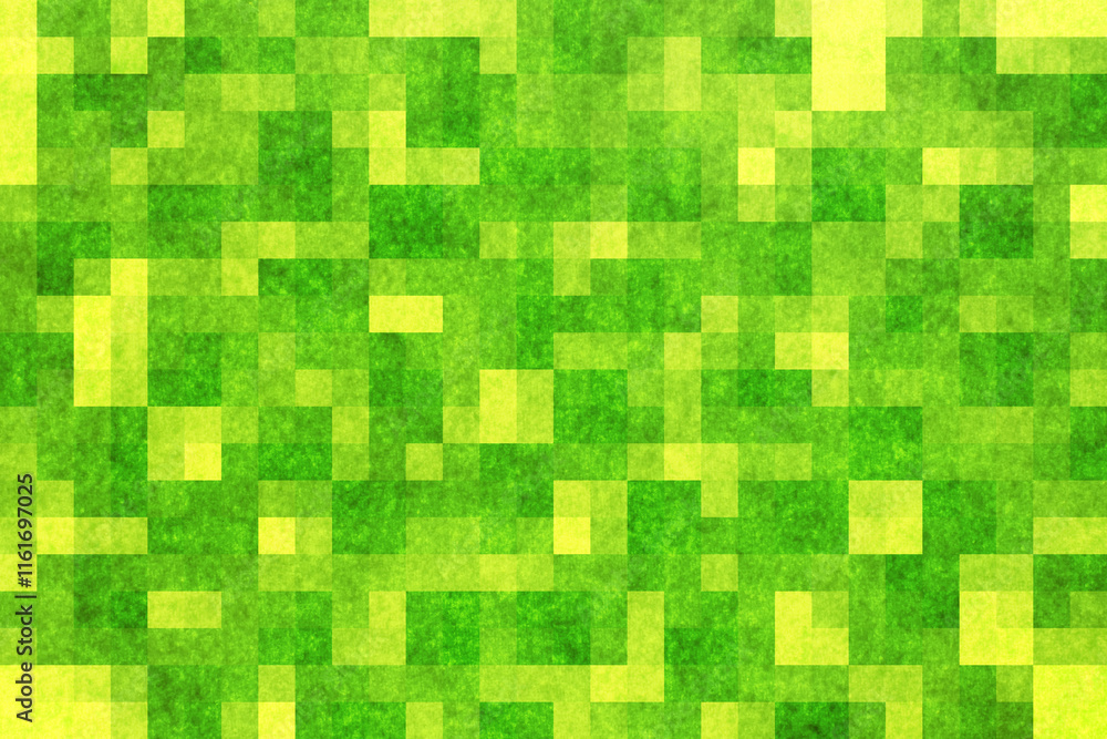 Fototapeta premium 緑の紙とモザイク