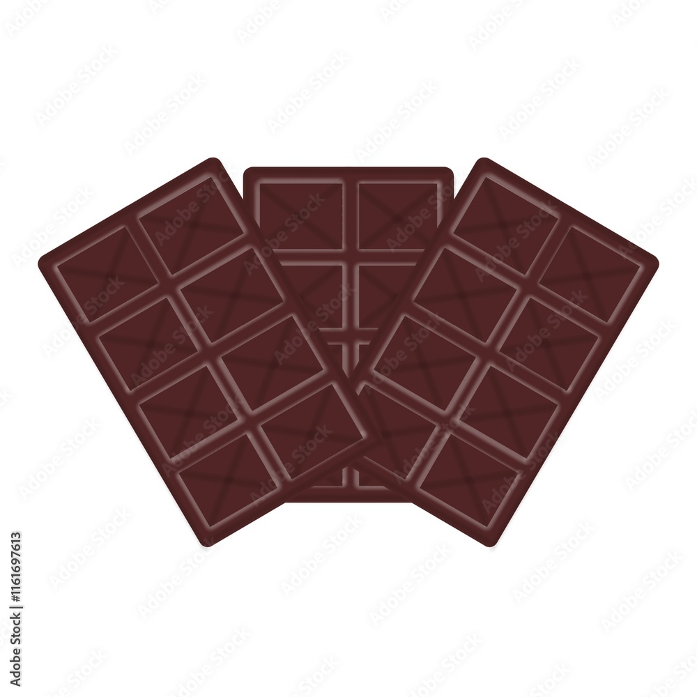 chocolate with interesting texture isolated on white background chocolate with interesting texture isolated on white background