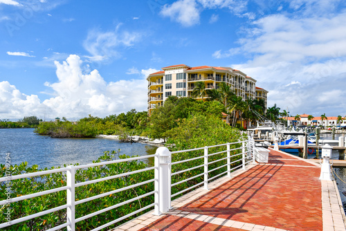 The Riverwalk at Jupiter Yacht Club Marina at Jupiter, Florida in Palm Beach County	 photo