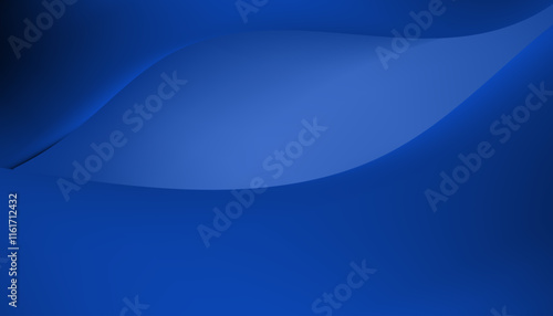 Soft Blue Wave Abstract Design with Smooth Gradient and Flowing Lines