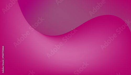 Abstract pink wave design with flowing curves and vibrant colors