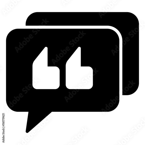 Bubble icon quotes or words of wisdom and slogans