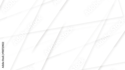 Bild auf Leinwand 3d white triangle lines geomatics patter paper texture background