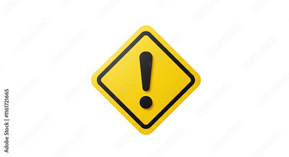 Yellow Diamond Warning Sign Exclamation Mark Alert Caution Safety Yellow Diamond Warning Sign Exclamation Mark Alert Caution Safety