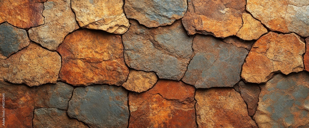 Rustic Brown and Gray Stone Wall Texture Background Rustic Brown and Gray Stone Wall Texture Background