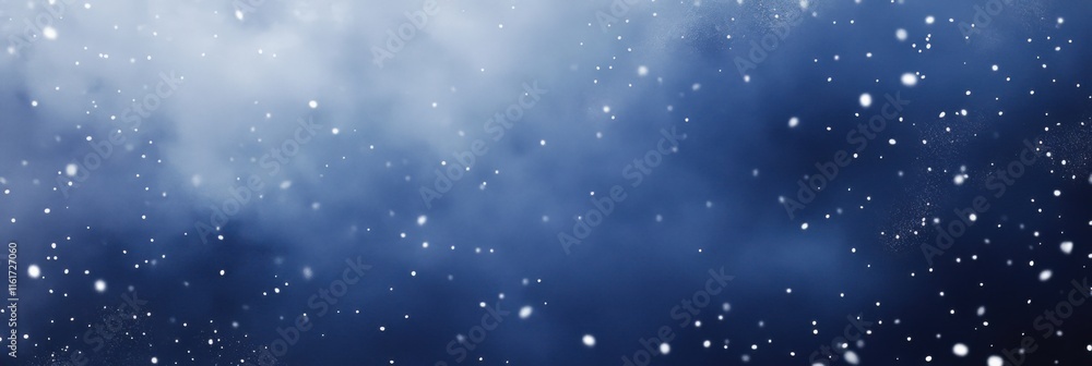 Luxurious Dark Blue Backdrop with Magical Floating White Particles Luxurious Dark Blue Backdrop with Magical Floating White Particles