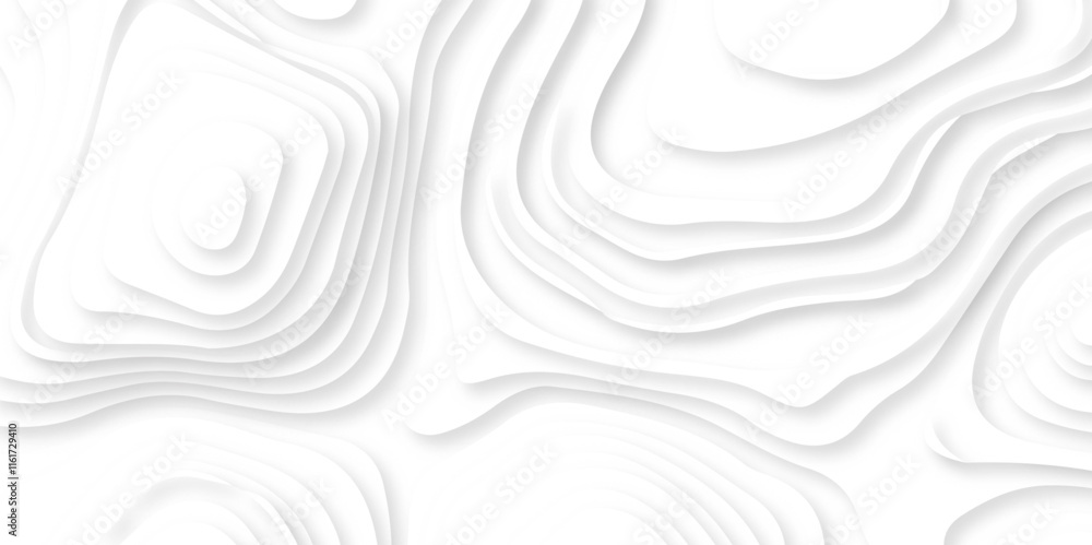 Abstract Multi layer papercut background. 3D topographic pattern. White paper cut out texture. white background with smooth wavy layers. Drop Abstract Multi layer papercut background. 3D topographic pattern. White paper cut out texture. white background with smooth wavy layers. Drop