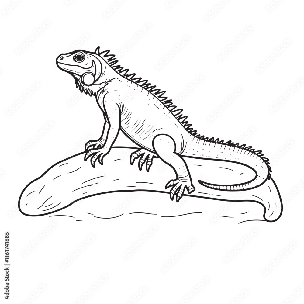 Fototapeta premium Amphibians are those animals on white background Frog, Crocodile, Alligator, Monitor lizard, Salamander, Toad, Newt, Iguana, Snake, Green dragon lizard, Snake