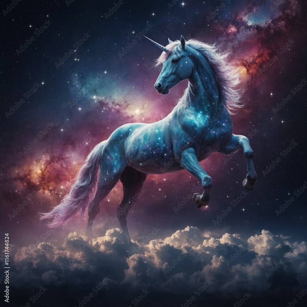 Background abstract unicorn galaxy light with star and cloud.
Background abstract unicorn galaxy light with star and cloud.