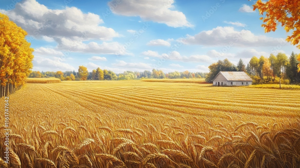 Fototapeta premium Rice field