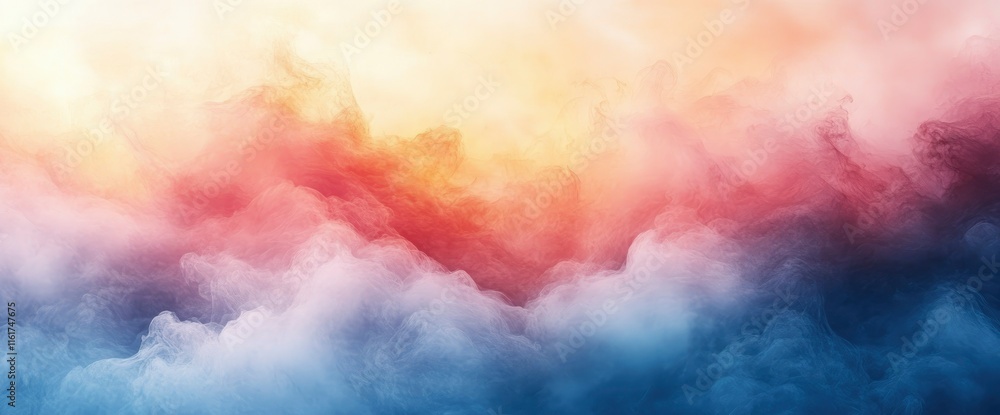 Dreamlike Pastel Cloudscape Abstract Colorful Smoke Background Dreamlike Pastel Cloudscape Abstract Colorful Smoke Background