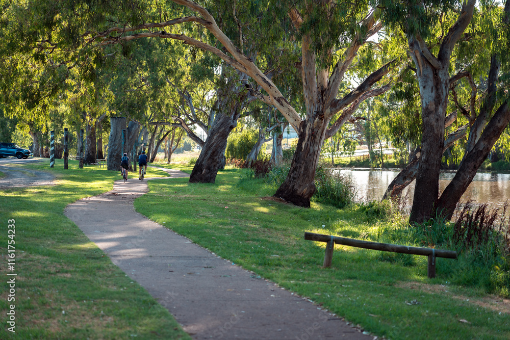 Queens Park river walk at Warwick, QLD, Australia Queens Park river walk at Warwick, QLD, Australia