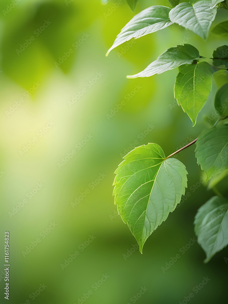Natural green background of blurred green leaves with bokeh,leaf, abstract,shiny, freshness, light, environment, ai Natural green background of blurred green leaves with bokeh,leaf, abstract,shiny, freshness, light, environment, ai