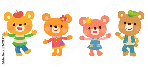 Foto かわいい　くま　ポップ　キャラクター