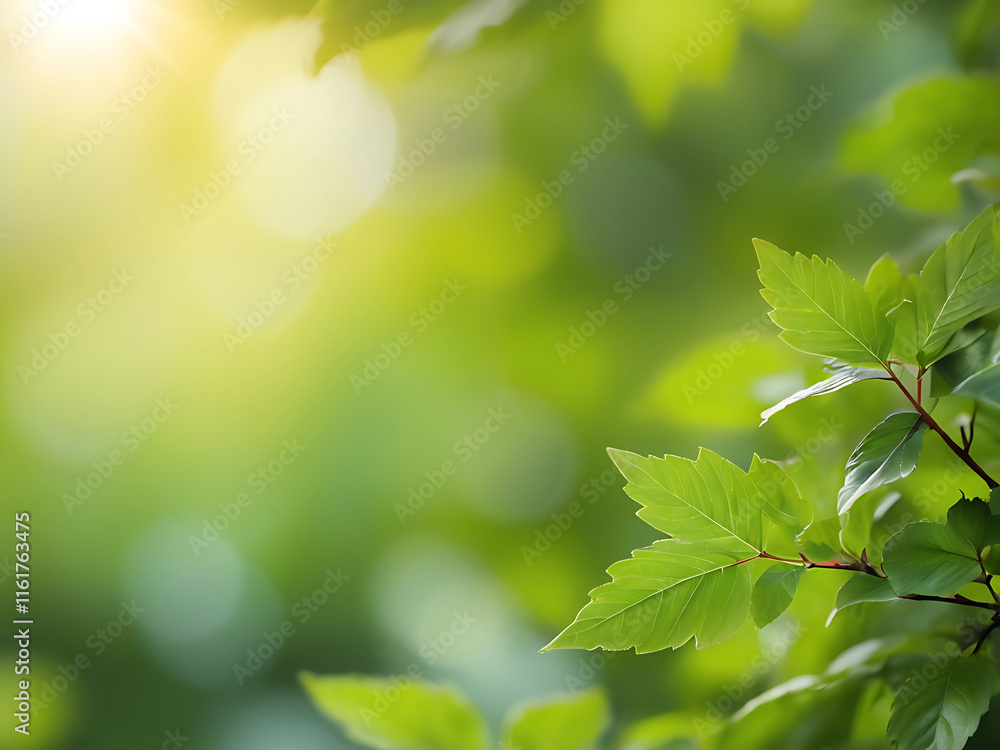 Natural green background of blurred green leaves with bokeh,leaf, abstract,shiny, freshness, light, environment, ai Natural green background of blurred green leaves with bokeh,leaf, abstract,shiny, freshness, light, environment, ai