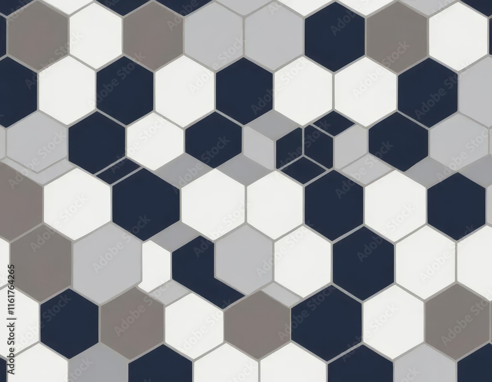 Naklejka premium blue hexagon background